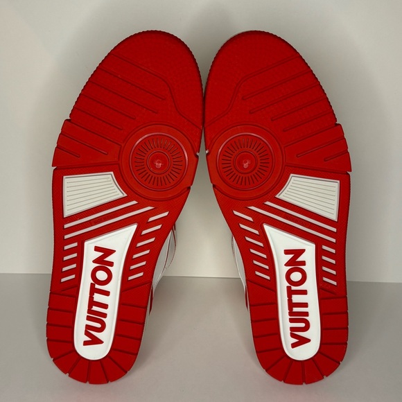 Louis Vuitton LV Mid Trainer Red/White European size 11. - Picture 7 of 8